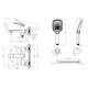 Смеситель для ванны Qtap Vlasta New (c душевым гарнитуром) QTVLA259GMB45643 Gunmetal Black PVD - изображение 2