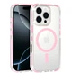 Чехол TPU+PC LanyardCase с MagSafe для iPhone 15 защитный розовый с удобной лямкой - зображення 4