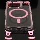 Чехол TPU+PC LanyardCase с MagSafe для iPhone 15 защитный розовый с удобной лямкой - зображення 5