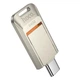 Флеш-накопитель USB 3.0 Type-C 64GB металл Hoco UD17 для хранения данных - изображение 1