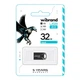 USB флешка Wibrand 32Gb Hawk черная для хранения данных с защитой от ударов и воды - изображение 2