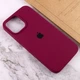 Чехол силиконовый Silicone Case для iPhone 11 Pro с микрофиброй внутри защитный красный Garnet - зображення 4