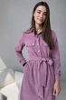 Жіноча сукня-сорочка на кнопках з паском Nenka XL Пудровий (nenka3545-XL) - изображение 1