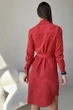 Жіноча сукня-сорочка на кнопках з паском Nenka XL Кораловий (nenka3544-XL) - изображение 4