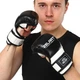 Рукавички-краби спарингові для MMA PU Zelart BO-4612 Розмір XL Чорно-білий - зображення 3