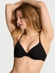 Бюстгальтер гладкий безшовний с кісточками тонкий поролон Victoria's Secret чорний T-shirt bra QB496 розмір 36B (80B) - зображення 2