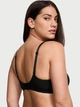 Бюстгальтер гладкий безшовний с кісточками тонкий поролон Victoria's Secret чорний T-shirt bra QB496 розмір 36B (80B) - зображення 5