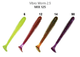 Приманка Vibro worm 2.5'' кальмар MIX 8 шт/уп 81-65-M125-6 Crazyfish - зображення 1