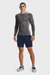 Чоловічий сірий лонгслів UA HG Armour Comp LS Under Armour S 1361524-090 - изображение 2