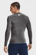 Чоловічий сірий лонгслів UA HG Armour Comp LS Under Armour S 1361524-090 - изображение 3