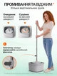 Комплект для прибирання швабра розумна плоска з безконтактним віджиманням і відром 6 л професійна з телескопічною ручкою самоочищенням вертикальним віджиманням безконтактним полосканням розділенням чистої і брудної води мікрофібра + 2 насадки в комплекті - зображення 4