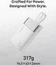 УМБ LaKuun Power Bank Повербанк 20000 mAh 35W Super Fast Charge Built-In Lighting and USB-C Cable White(LK08) - зображення 6
