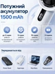Ручной портативный аккумуляторный вентилятор 1500 mAh мини-вентилятор USB с ремешком LED дисплей на 100 скоростей тихий переносной компактный дорожный для дома офиса путешествий - изображение 5