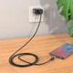 Кабель HOCO X52 USB to Micro 2.4A, 1m, PVC, PVC connectors, magnetic, Black - изображение 3