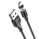 Кабель HOCO X52 USB to Micro 2.4A, 1m, PVC, PVC connectors, magnetic, Black - изображение 4