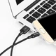 Кабель HOCO X14 USB to Micro 2A, 2m, nylon, aluminum connectors, Black - изображение 4