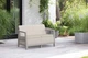 Диван для саду та терасі Keter Scandi Linea 2 Seater Sofa 264046 бежевий/світло-бежевий - зображення 3