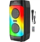 Портативна колонка ZQS4246 30W Bluetooth із мікрофоном TWS, FM радіо, USB TF AUX, LED підсвітка, акустика для караоке та вечірок з пультом - зображення 1