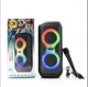 Портативна колонка Bluetooth BT 2427 4x2 з мікрофоном 20 Вт, караоке колонка з LED підсвіткою, USB, AUX, TF, FM, TWS, акустика з пультом ДК, блютуз колонка для телефону iPhone Android з підставкою під смартфон - зображення 1