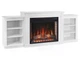 Електрокамін ArtiFlame Vogue AF28S білий звук горіння вогню - зображення 1