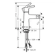 Смеситель для биде Hansgrohe Talis S 100 с донным клапаном, хром (72200000) - изображение 2