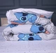 Комплект постельного белья Бязь Little Stitch 155х215 см Белый/Голубой - изображение 4