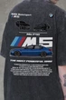 Чоловіча Виварена Оверсайз Футболка Without Washed З Принтом BMW M5 F90 S/M Gray - зображення 2