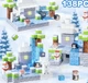 Магнітний конструктор Minecraft Magnetic Building 138 деталей зі світловими елементами - зображення 3