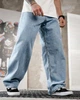 Джинсы багги Stussy Fantom серые мужские деним свободный крой винтаж 28 - изображение 5