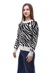 Светр жіночий OneSize Чорно-білий COLLECTION (699581-OneSize) - зображення 2