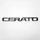 Емблема напис Cerato KIA (ABS, чорний, глянець) 20,3*1,8 см - зображення 2