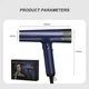 Фен для волос IPARAH P390B Blue профессиональный ионизация - изображение 3