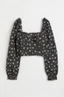 Блуза у складі з льоном H&M 1063671001c61 XL комбінована (100011493) - зображення 1