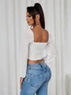 Корсетный топ Shein sz2412143585662823 XL белый (100008496) - изображение 2