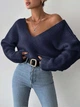 Свитер Shein sz2308023433397176 M синий (100008009) - изображение 3