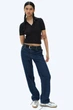 Укороченое поло H&M 1233256007c61 XS черное (100009312) - изображение 1