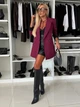 Пиджак Shein sz2409300075818590 XS фиолетовый (100007795) - изображение 5