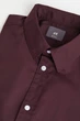 Сорочка slim fit H&M 976709010c20 3XL бордова (100009409) - зображення 5
