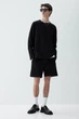 Шорти з бавовни H&M 1224295001c61 XS чорні (100009451) - зображення 1