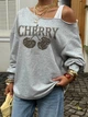 Свитшот Shein sz25090971613371321 S серый (100008007) - изображение 5