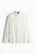 Рубашка regular fit H&M 1224374002c61 L молочная (100009453) - изображение 1