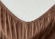 Простыня на резинке Moon&Star Latte Brown Satin Stripe 80х190х25 см (MS-850004721) - изображение 2