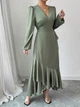 Сукня Shein sz2409071711303446 M хакі (100008372) - зображення 5
