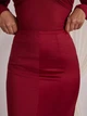 Атласна спідниця Shein sz2410151182231603 M червона (100007521) - зображення 5