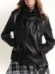 Куртка из эко кожи Shein sz25070897917253223 M черная (100008323) - изображение 6