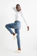 Джинси skinny із завищеною талією C&A 2223212c60 38 блакитні (100007067) - зображення 3