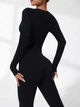 Спортивный комбинезон Shein st2311100825850555 S черный (100007895) - изображение 5