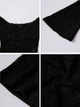 Топ с открытыми плечами Shein sz2407266704930344 S черный (100007522) - изображение 10