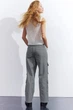 Джинси карго H&M 1203810001c35 34 хакі (100009405) - зображення 3