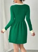 Свитер-платье Shein sz2412029374587767 M зеленый (100008163) - изображение 2